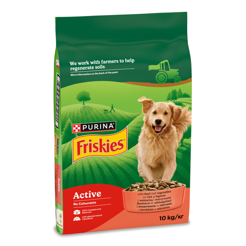 Корм д/собак Active з яловичиною сухий 10кг Friskies