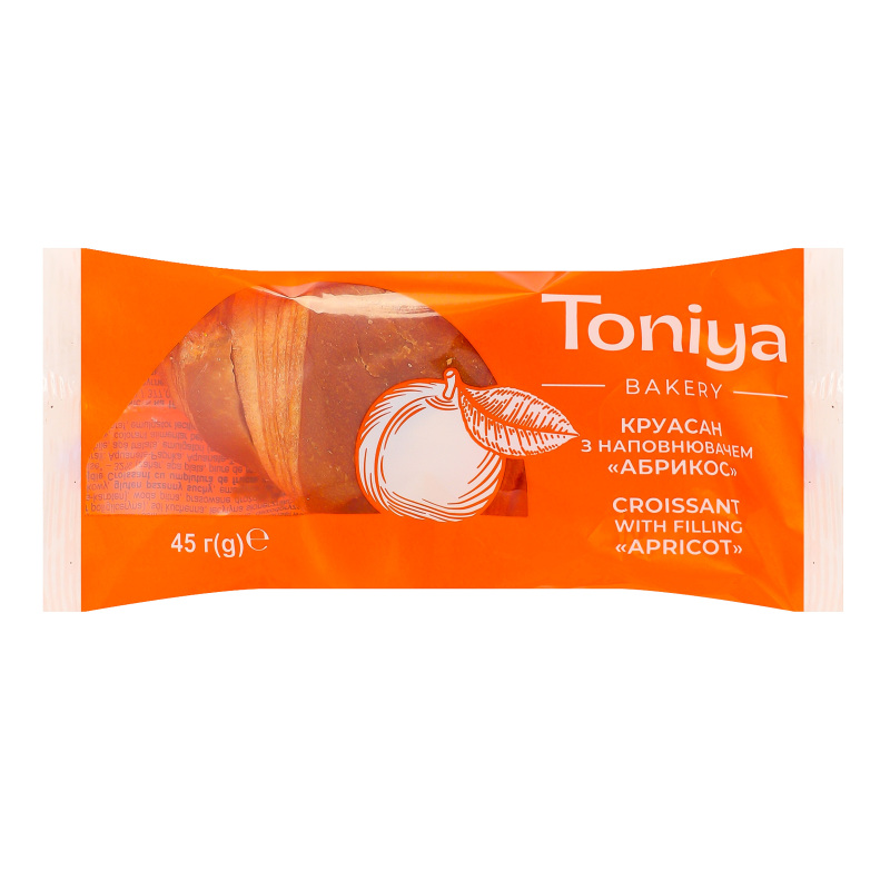 Круасан з наповнювачем Абрикос Toniya м/у