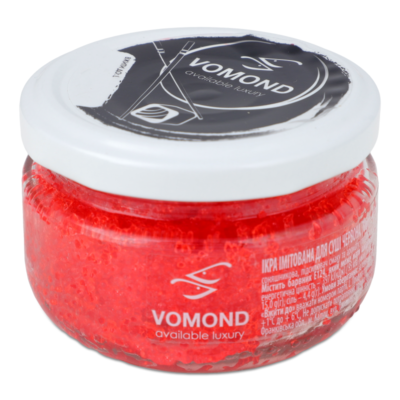 Ікра імітована д/суші червона 70г твіст/б Vomond