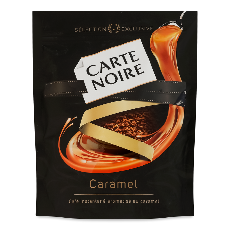 Кава Caramel розчинна з смаком карамелі 120г економ пакет Carte Noire