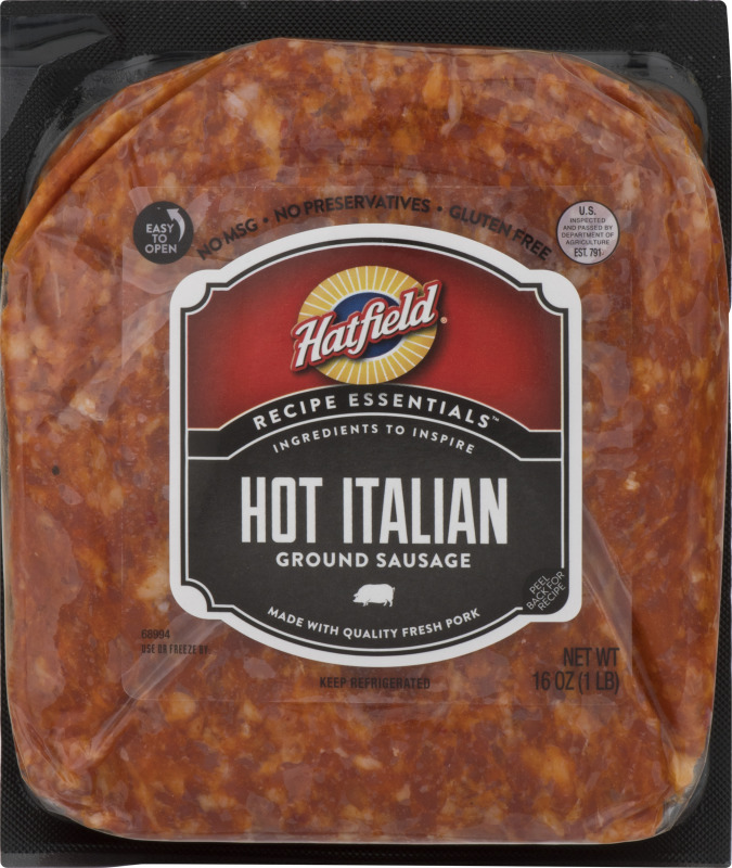 Hatfield Recipe Essentials Ground Sausage Hot Italian Hatfield