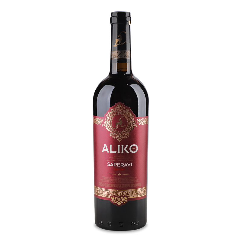 Вино Saperavi червоне сухе 9,7-14% 0,75л Aliko C&W