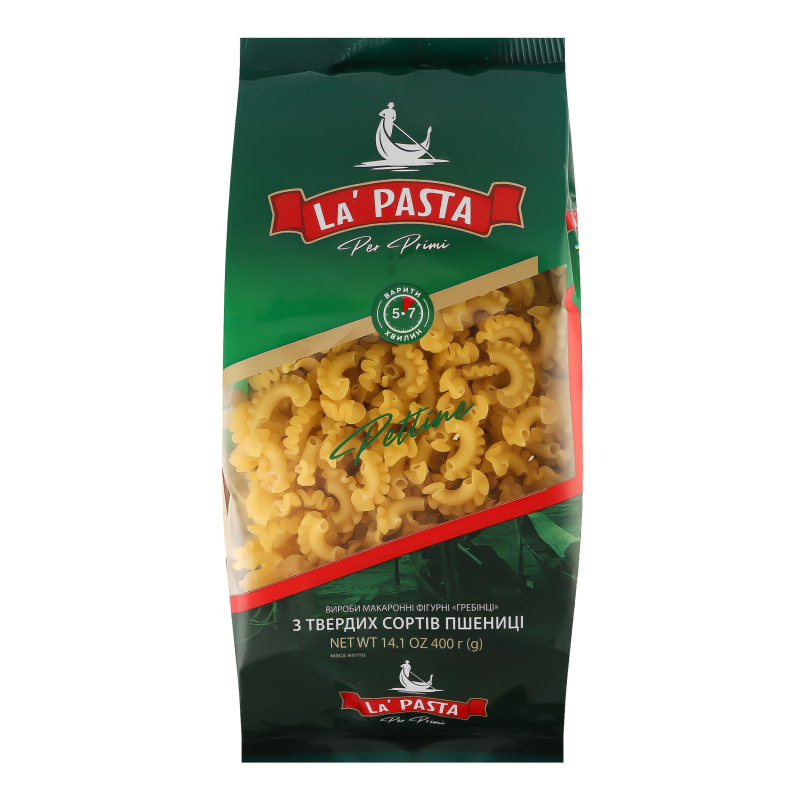 Вироби макаронні з твердих сортів пшениці Гребінці La Pasta Per Primi м/у