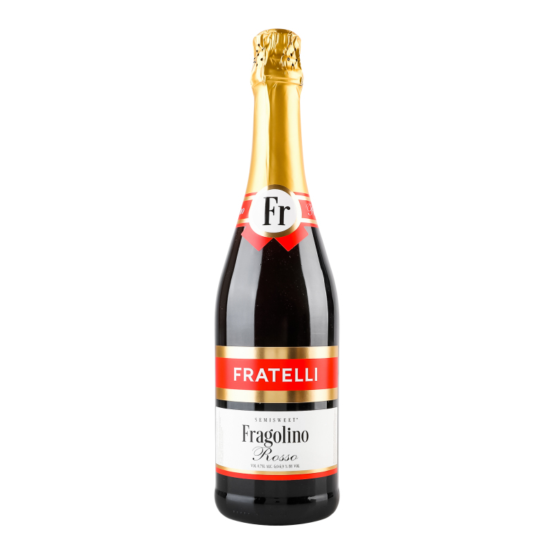 Напиток винный 0.75л 6-6.9% красный полусладкий игристый Fragolino