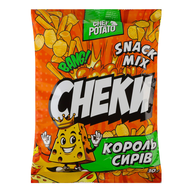 Снеки картопляні Король сирів Snack Mix Сhef Potato м/у