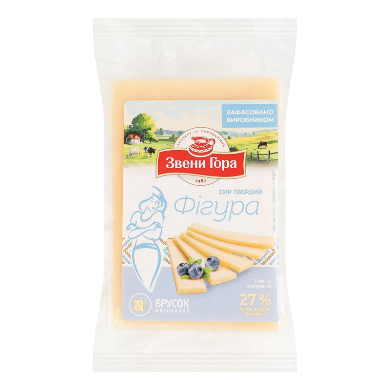 Сир 27% твердий Фігура Звени Гора кг