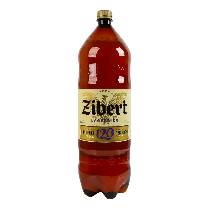 Пиво 2.25л 4.4% світле пастеризоване Lagerbier Zibert п/пл Zibert