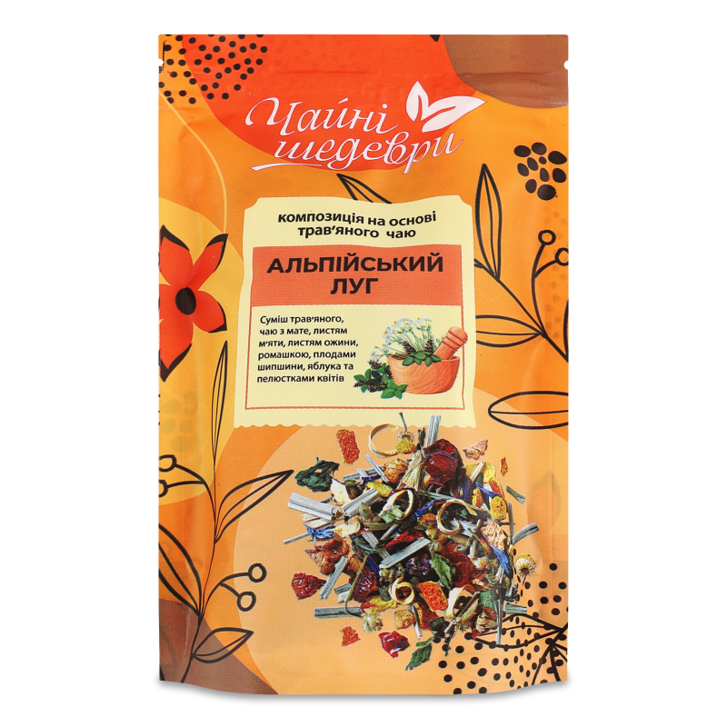 Суміш на основі трав’яного чаю Альпійський луг 50г д/п Чайні шедеври