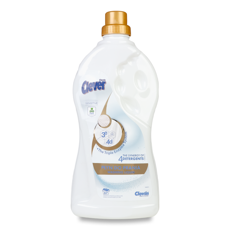 Засіб д/прання Сенсітів рідкий 2л Клевер