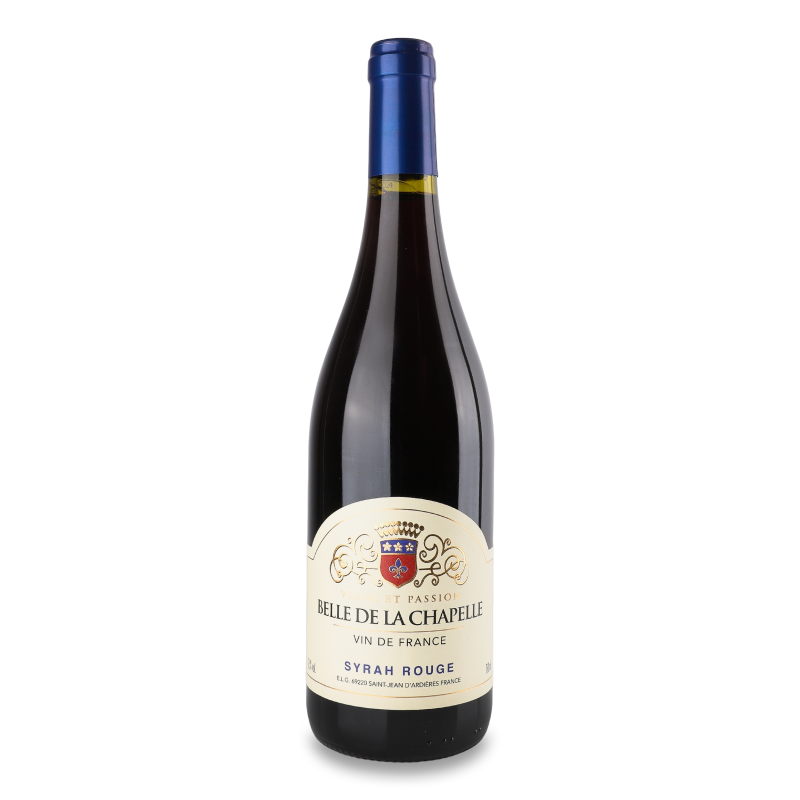 Вино Syrah Rouge червоне сухе 12,5% 0,75л Belle de la Chapelle