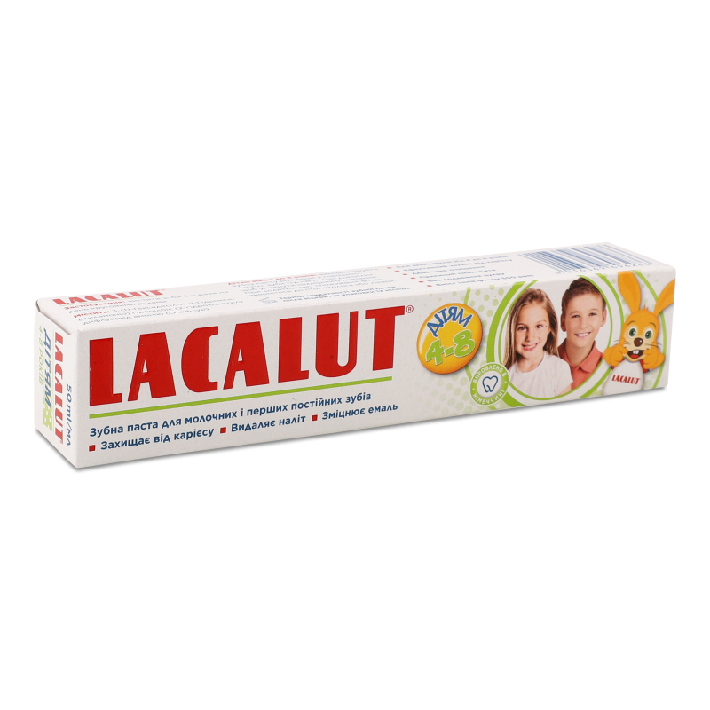 Паста зубна дитяча 4-8 років 50мл Lacalut