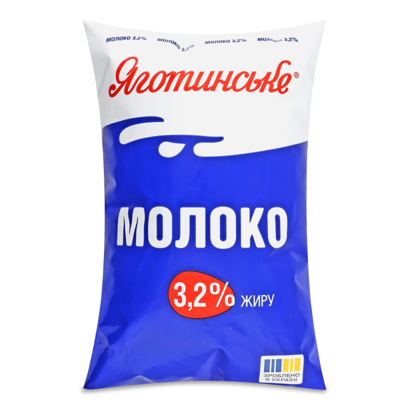 Молоко 3,2% 900г п/е Яготинське