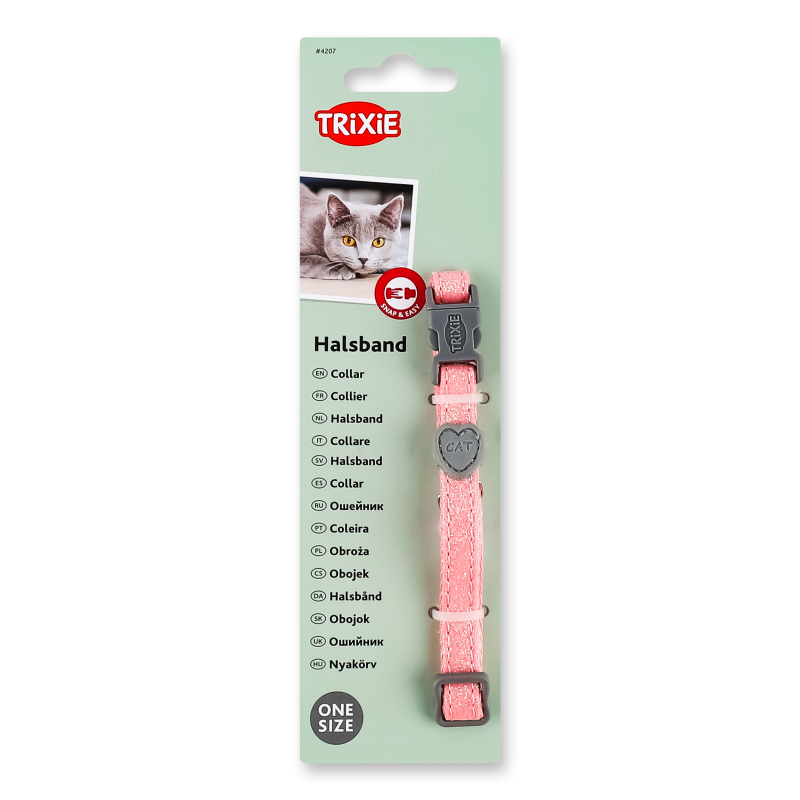 Нашийник д/котів Глітер з дзвіночком Тріксі
