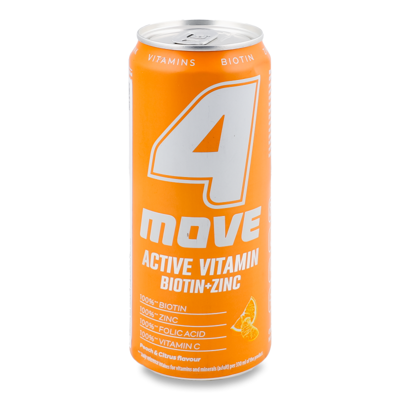 Напій ЕктівВітамін Колаген Персик та цитрус 330мл ж/б 4Мув