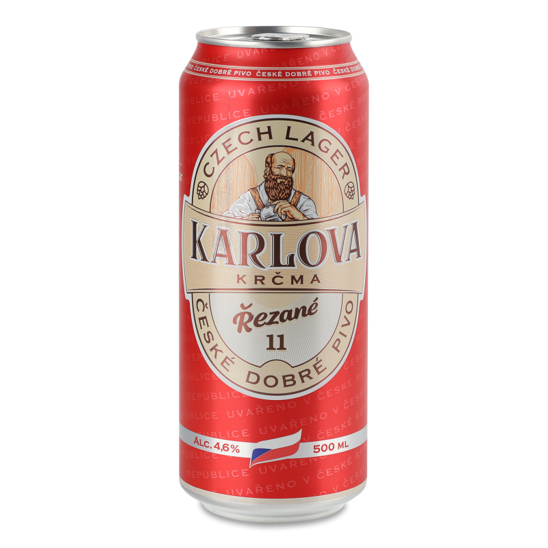 Пиво різане 4,6% 0,5л ж/б Karlova Krcma