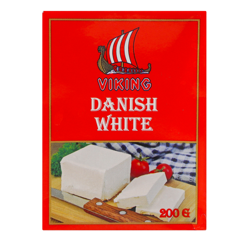 Продукт сырный 50% Danish white Viking т/п 200г Viking