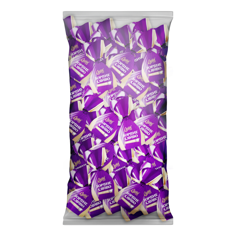 ななし　紫コンプ Конфеты вкус капучино Звездное сияние Світоч м/у 800г Nestle