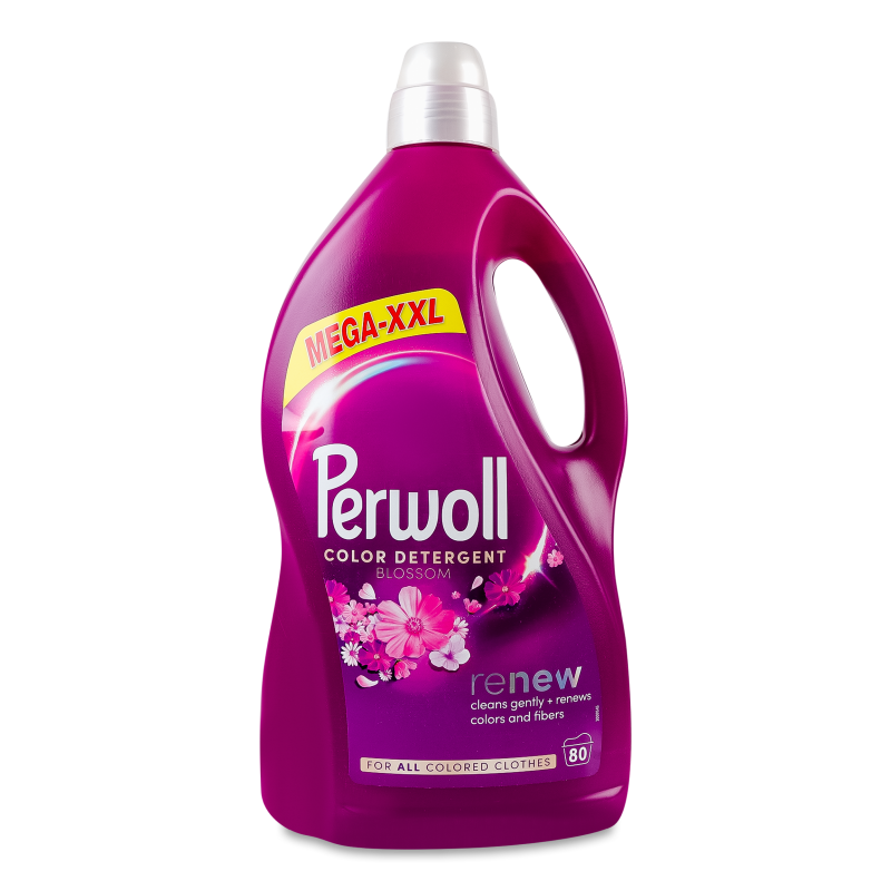 Засіб д/прання Ренью Колор Блоссом Відновлення та аромат рідкий 4л Перволл