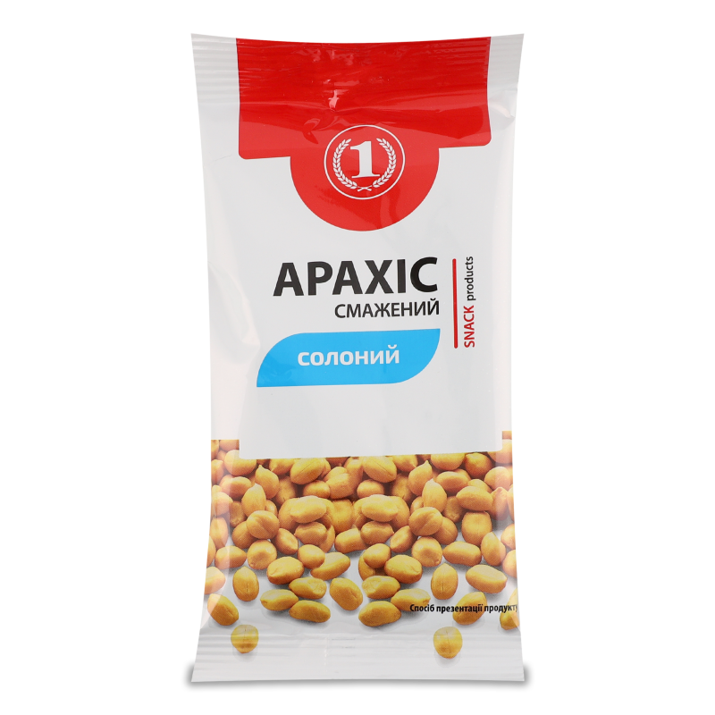 Арахіс смажений солоний 80г ТМ “1”