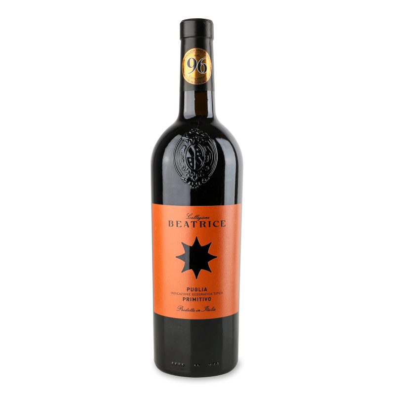 Вино Primitiva Puglia червоне сухе 13% 0,75л Collezione Beatrice