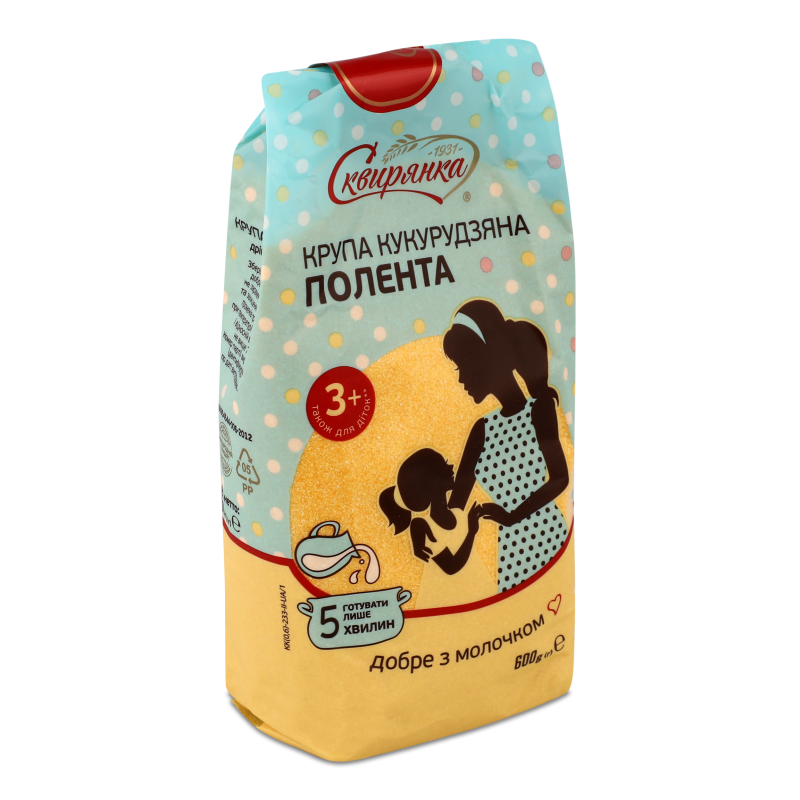 Крупа кукурудзяна Полента 600г п/е Сквирянка
