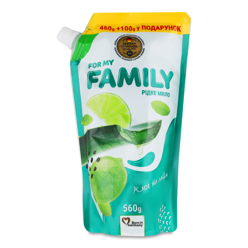 Мило рідке Алое та лайм 560г д/п Фор май Фемелі