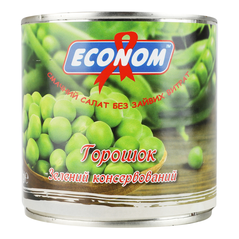 Горошок зелений Econom з/б 420г Econom 4820049140033: купить в