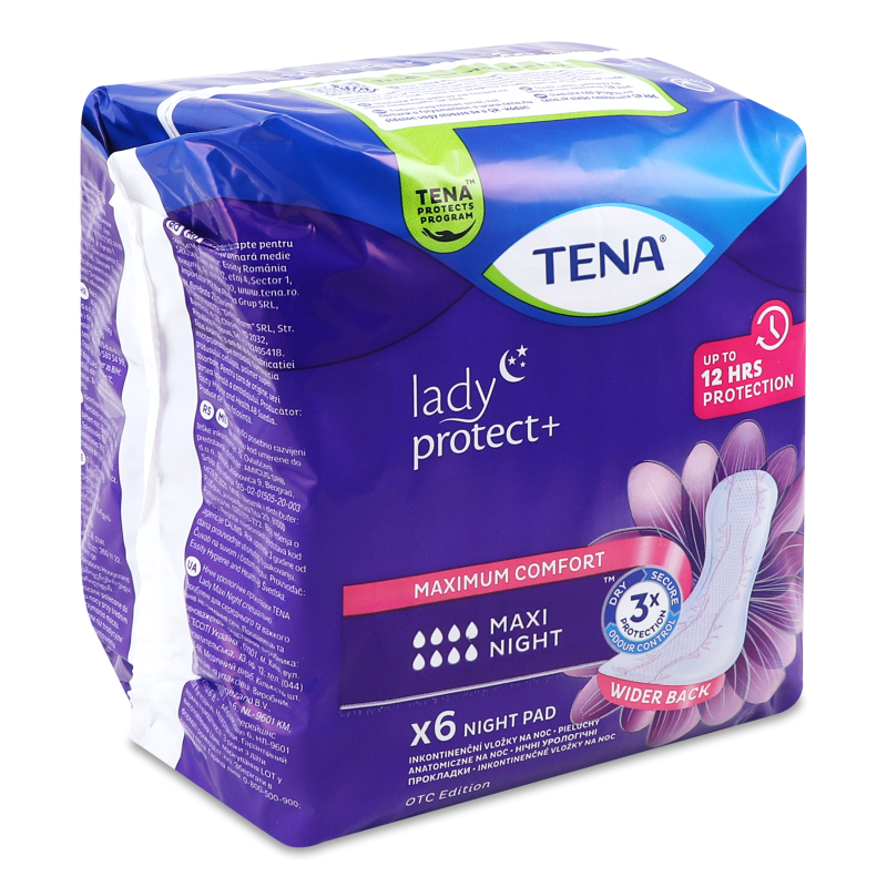 Прокладки урологічні Леді максі найт 6шт Тена
