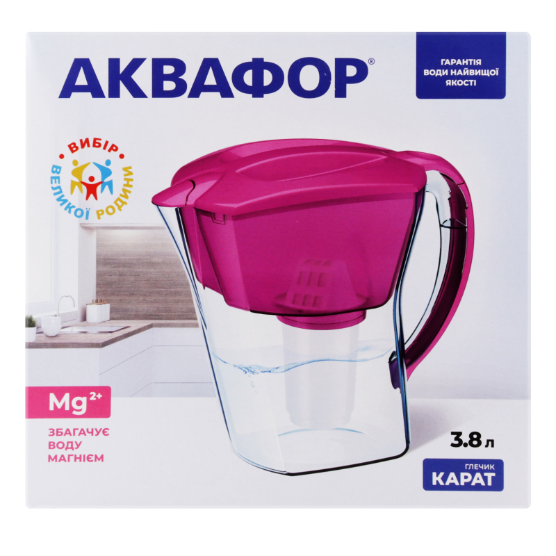 Фильтр-кувшин для воды 3.8л Cyclamen Карат Аквафор 1шт(14744131015931 ...