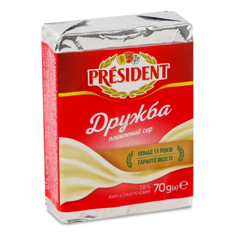 Сир плавлений Дружба 38% 70г President
