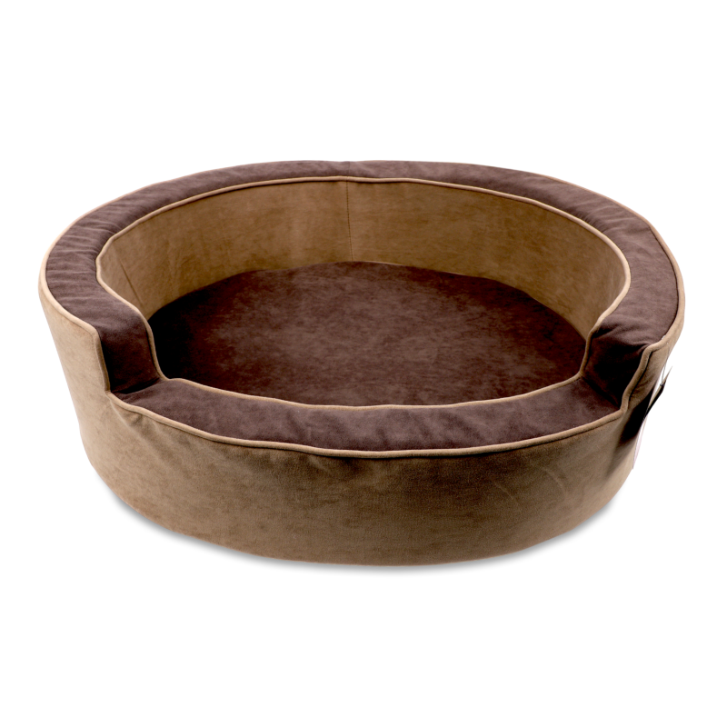 Диван д/собак Елегант №1 коричневий овальний 50*65см Матис