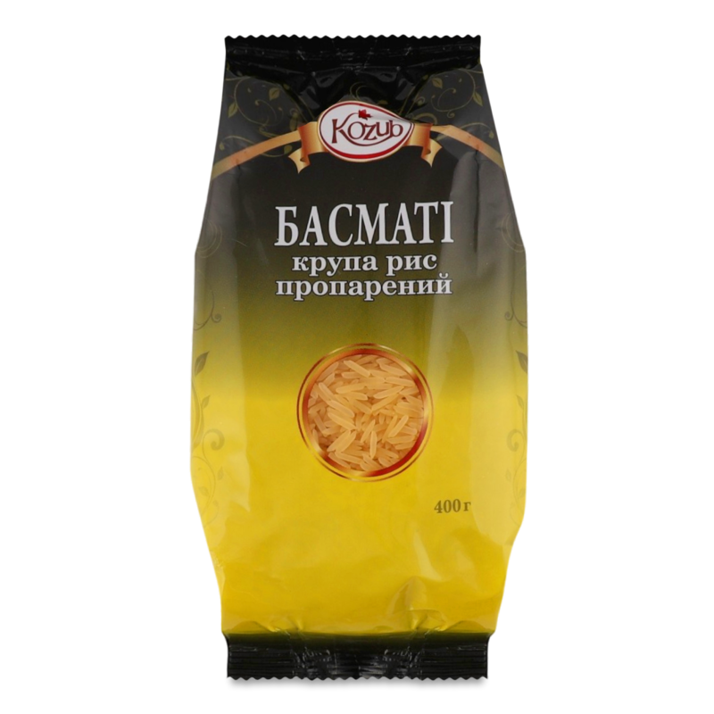 Рис Басматі пропарений 400г Kozub