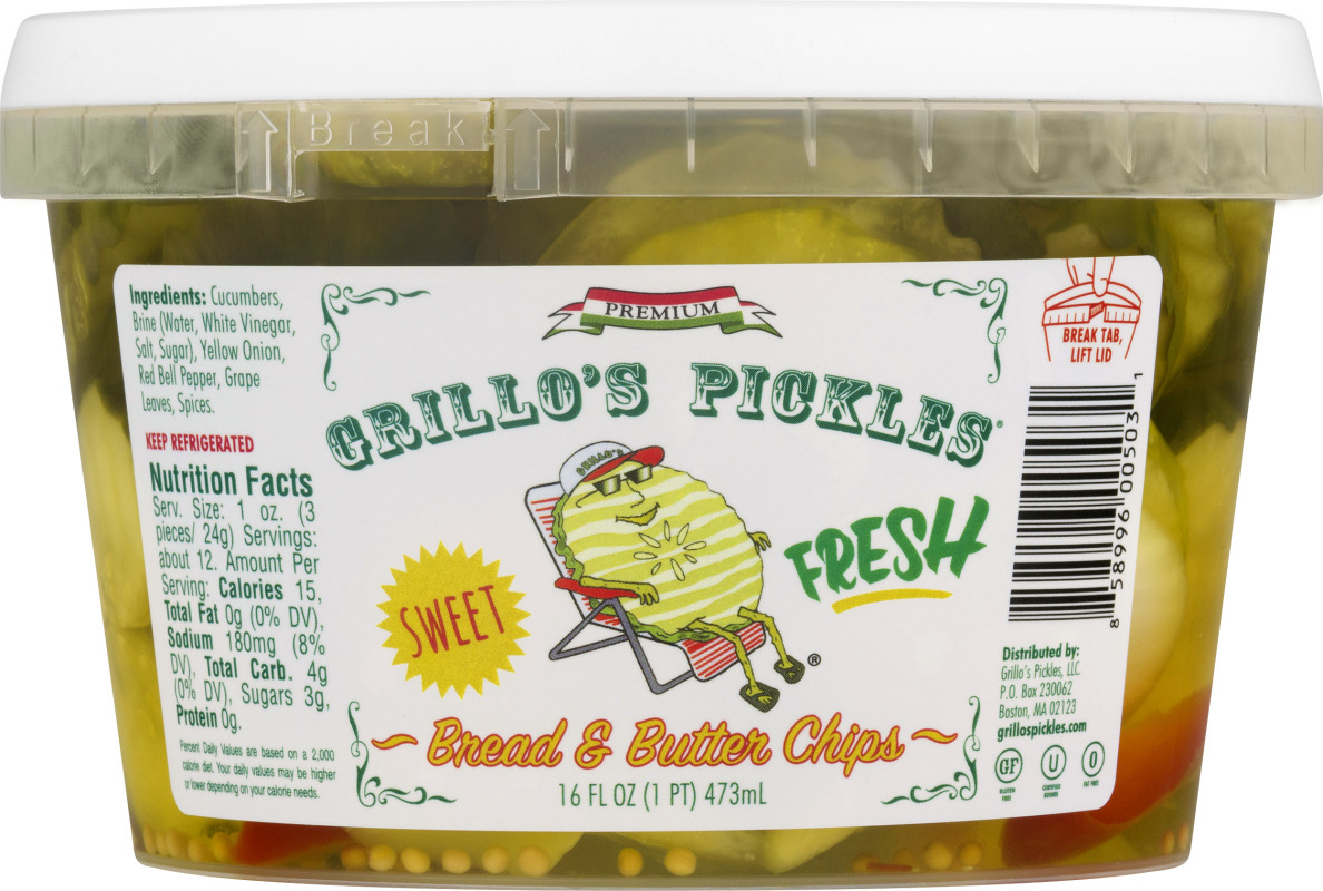 Grillo's Pickles Bread & Butter Chips Grillo's Pickles(858996005031