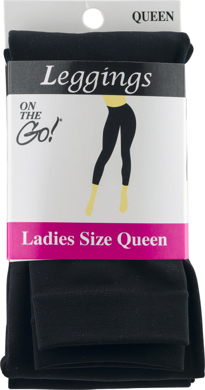 On the go! leggings ladies size Queen Black (784716217982)