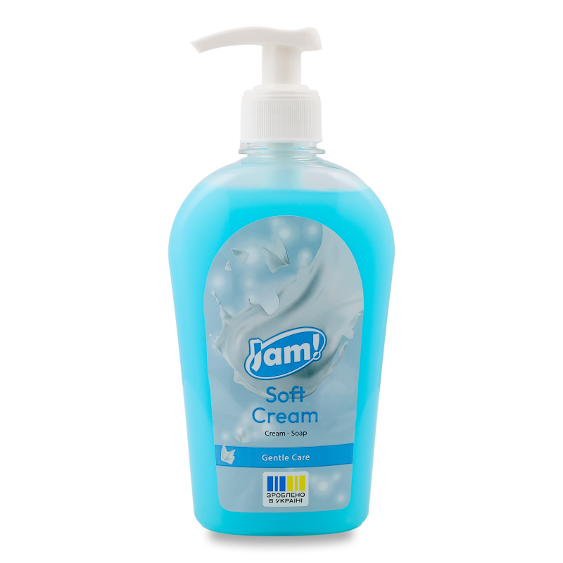 Крем-мило Soft Cream з гліцерином 325г з дозатором Jam!