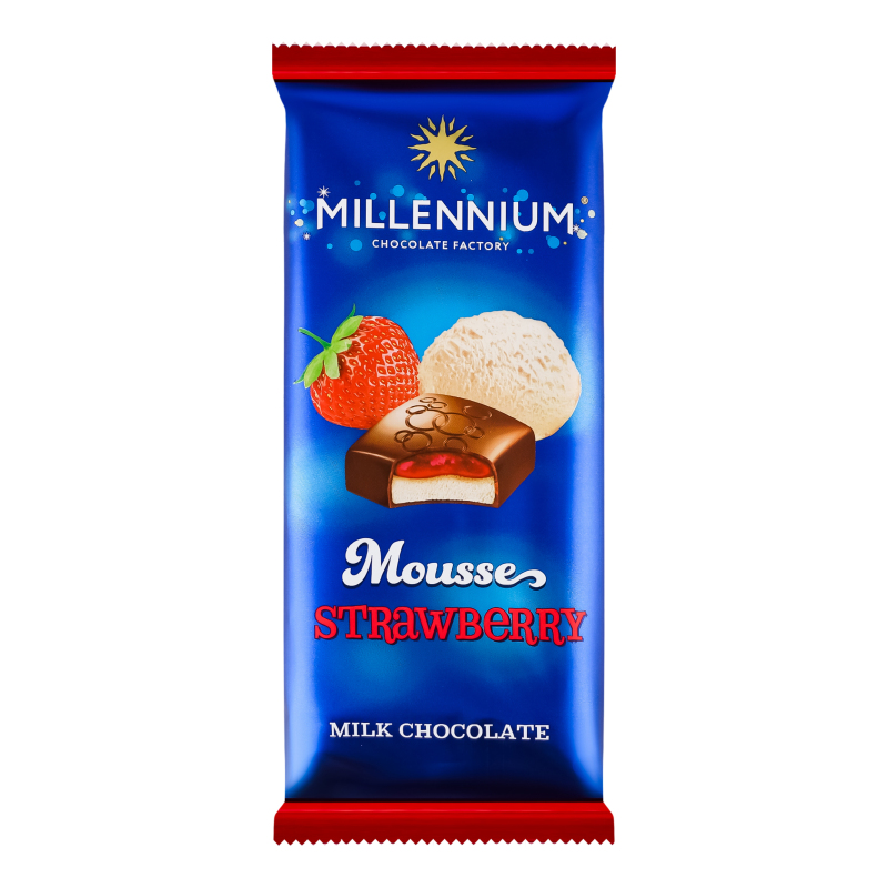 Шоколад молочний Strawberry Mousse Millennium м/у