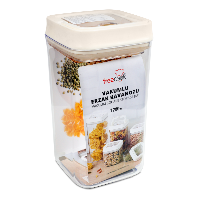 Контейнер д/сипучих продуктів 1,2л з вакуумною кришкою OKY-222 Окіанус