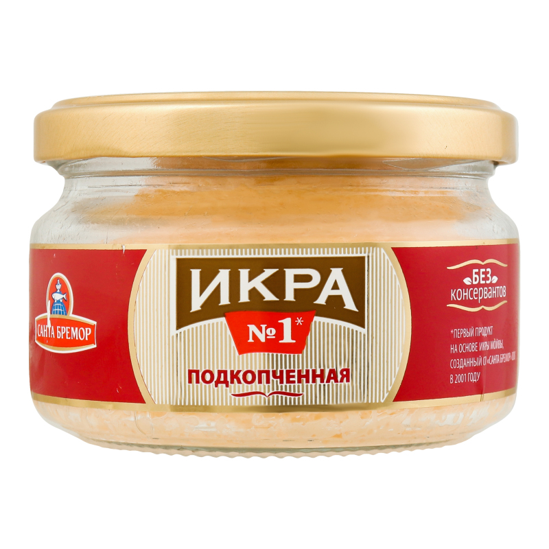 Виріб ікорний рибний Ікра підкопчена Санта Бремор с/б