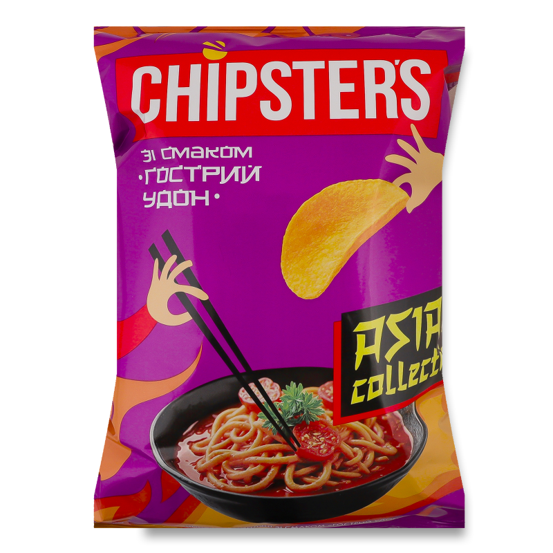 Чипси з смаком Гострий удон 100г Chipster’s