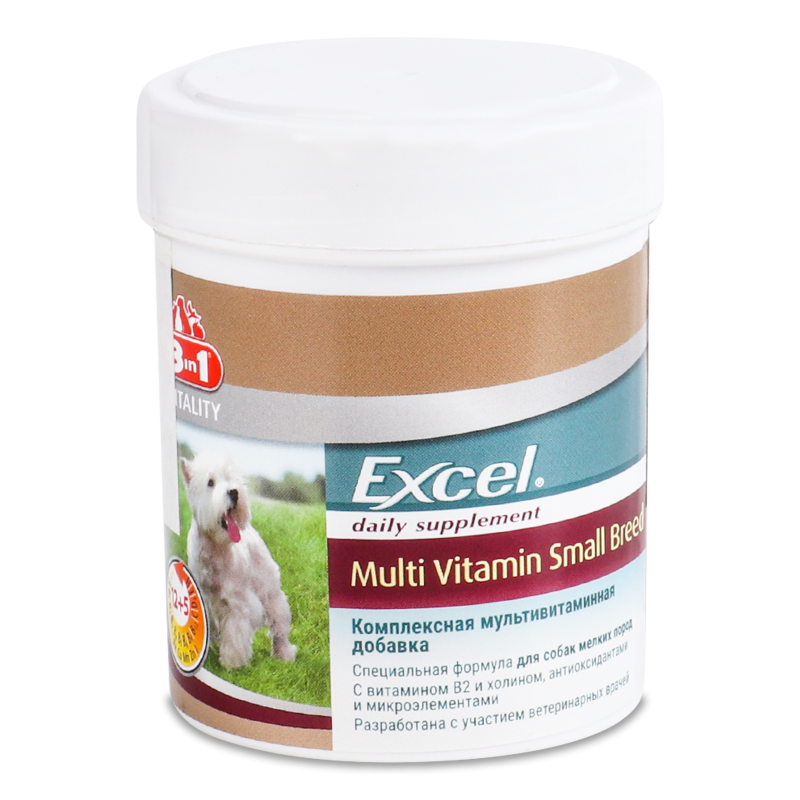 Добавка мультивітамінна д/дрібних собак Ексель 70таблеток 8в1