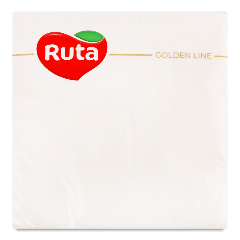 Серветки білі 33*33см 3 шари 20шт Ruta