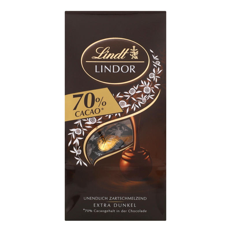 Цукерки шоколадні 70% Lindor Lindt м/у