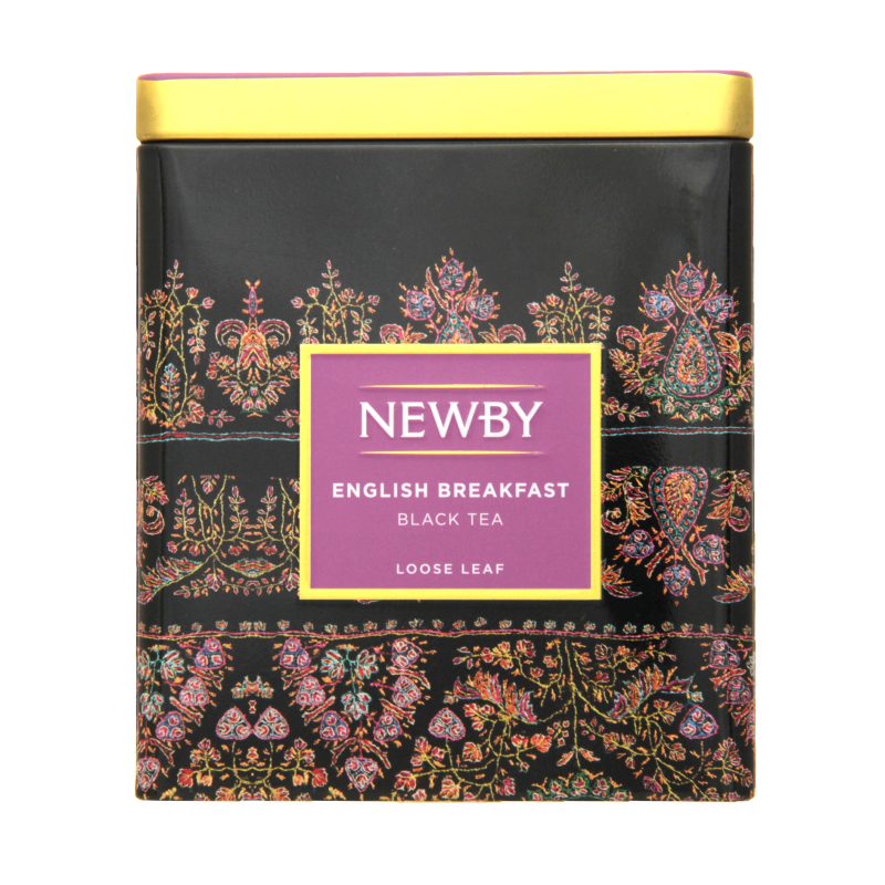 Чай черный байховый крупнолистовой English Breakfast Newby ж/б 125г ...