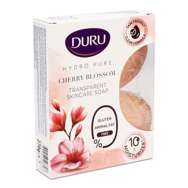 Мило Гідро Пьюр з ароматом цвітіння вишні 2*135г Дуру
