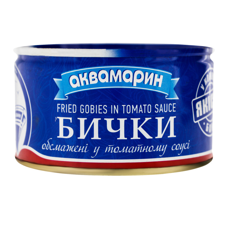 Бички обсмажені у томатному соусі Аквамарин з/б