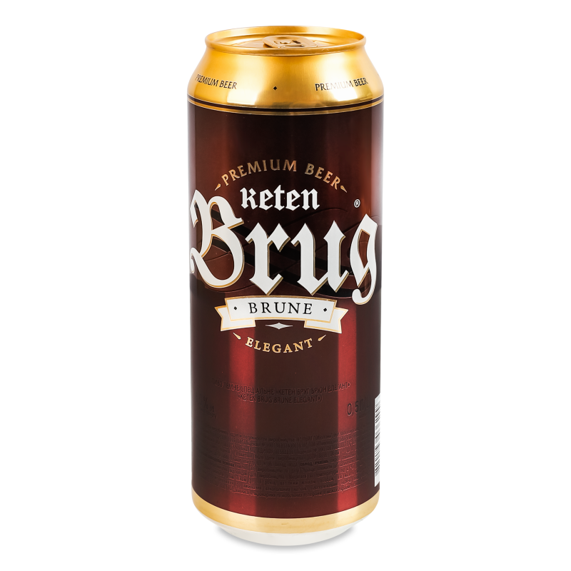 Пиво спеціальне Brune Elegant темне 6% 0,5л ж/б Keten Brug