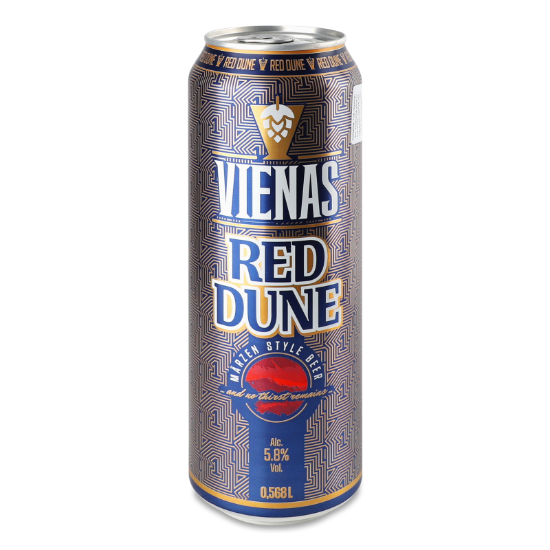 Пиво Red dune темне 5,8% 0,568л ж/б Vienas