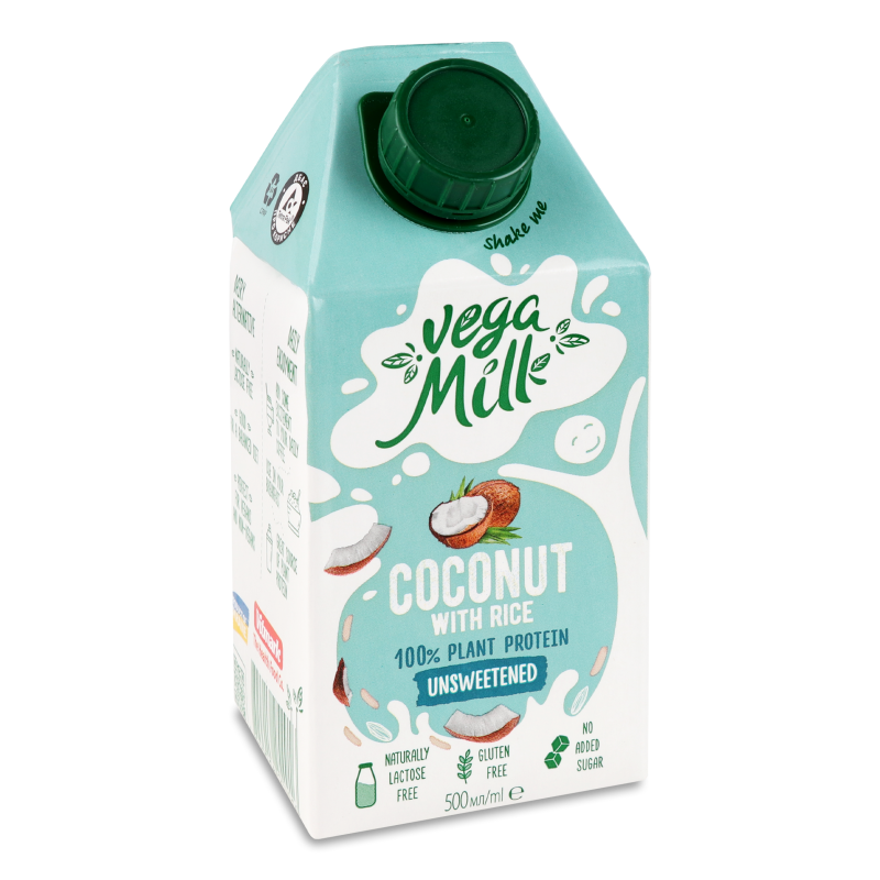 Напій кокосовий з рисом ультрапастеризований 1,5% 500мл т/п Вега мілк