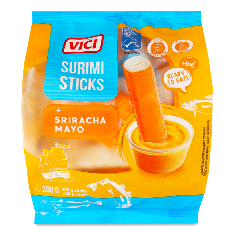 Палички-сурімі з соусом шрірача 200г Vici