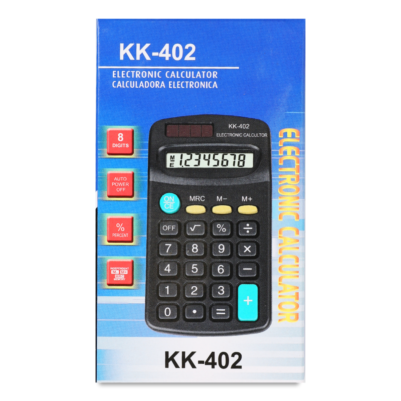 Калькулятор кишеньковий 6,5*11,5см KYYW122